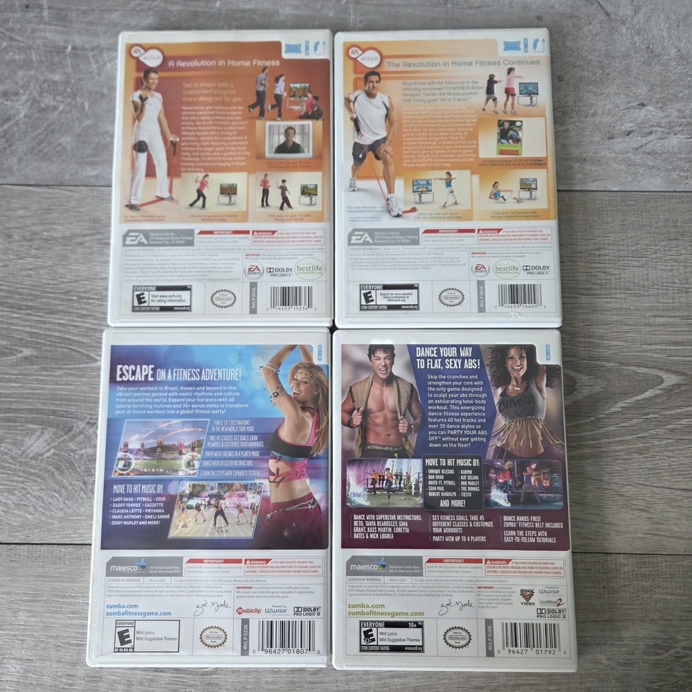 12 Nintendo Wii Game Lot Bundle Just Dance 1 2 3 Workout Zumba Cardio Wipeout - Picture 9 of 16